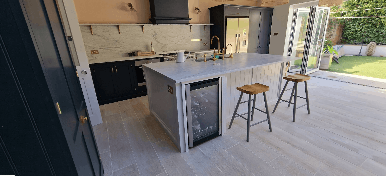 Open-plan kitchen extension